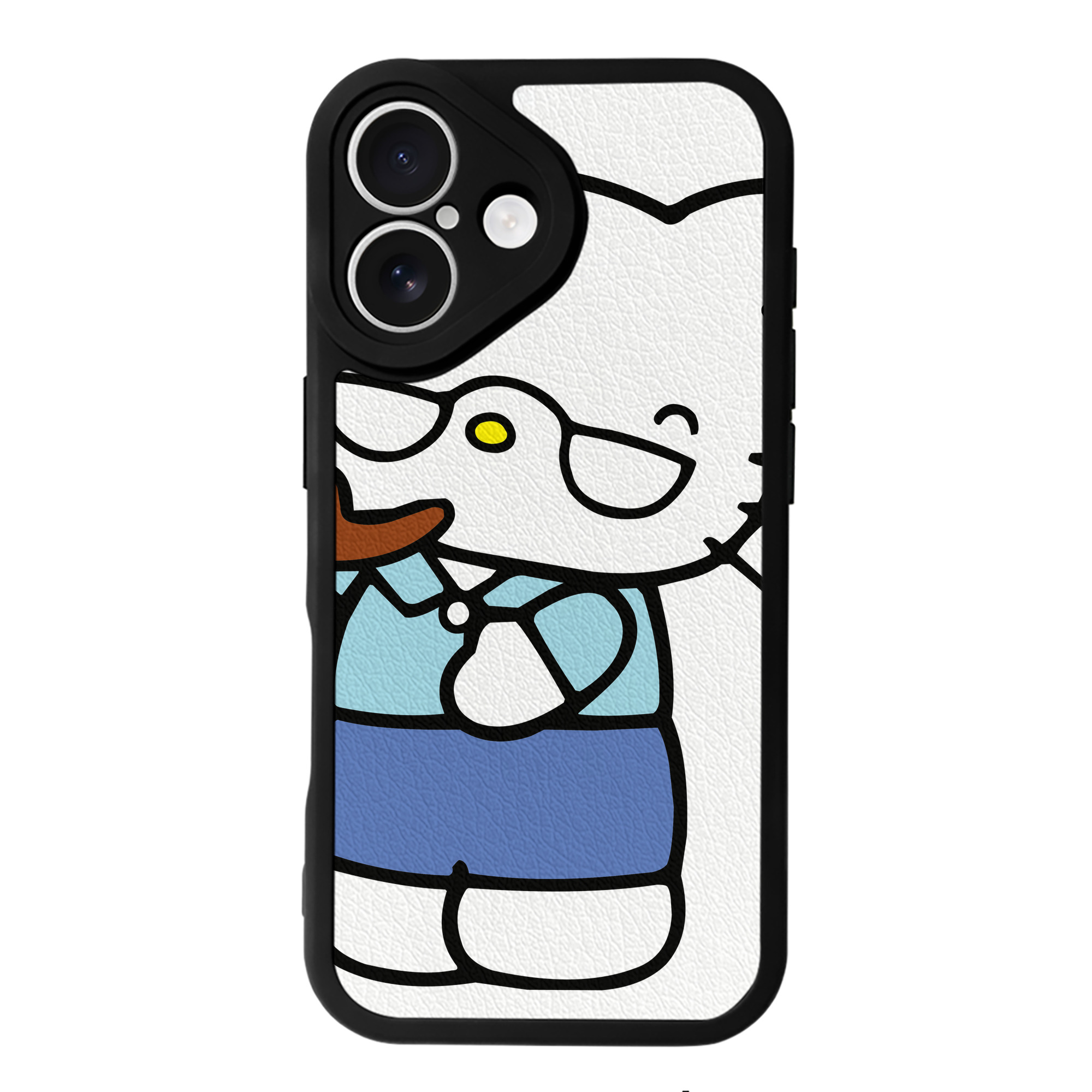 （画像用） Hello Kitty ハローキティ 【iPhone 16シリーズ対応】シリコンスマホケース（レザー調） 材質：シリコン